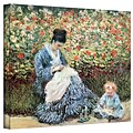 ArtWall Mother and Child Gallery Wrapped Canvas Art By Claude Monet, 14 x 18