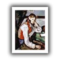ArtWall The Boy in The Red Waistcoat Unwrapped Canvas Art By Paul Cezanne, 32 x 24