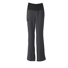 Medline Ocean ave Ladies Yoga Elastic Waist Scrub Pant, Charcoal, XS