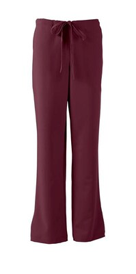 Melrose AVE™ Combo Elastic Waist Ladies Scrub Pant, Wine, 3XL