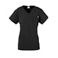 Medline Berkeley ave™ Ladies Scrub Top With Welt Pockets, Black, Large