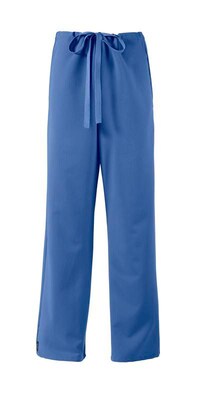 Medline Newport ave.™ Unisex Drawstring Scrub Pant, Ceil Blue, 5XLT