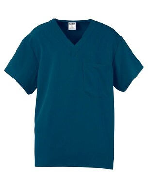 Medline Fifth ave.™ Unisex Scrub Top, Caribbean Blue, XL
