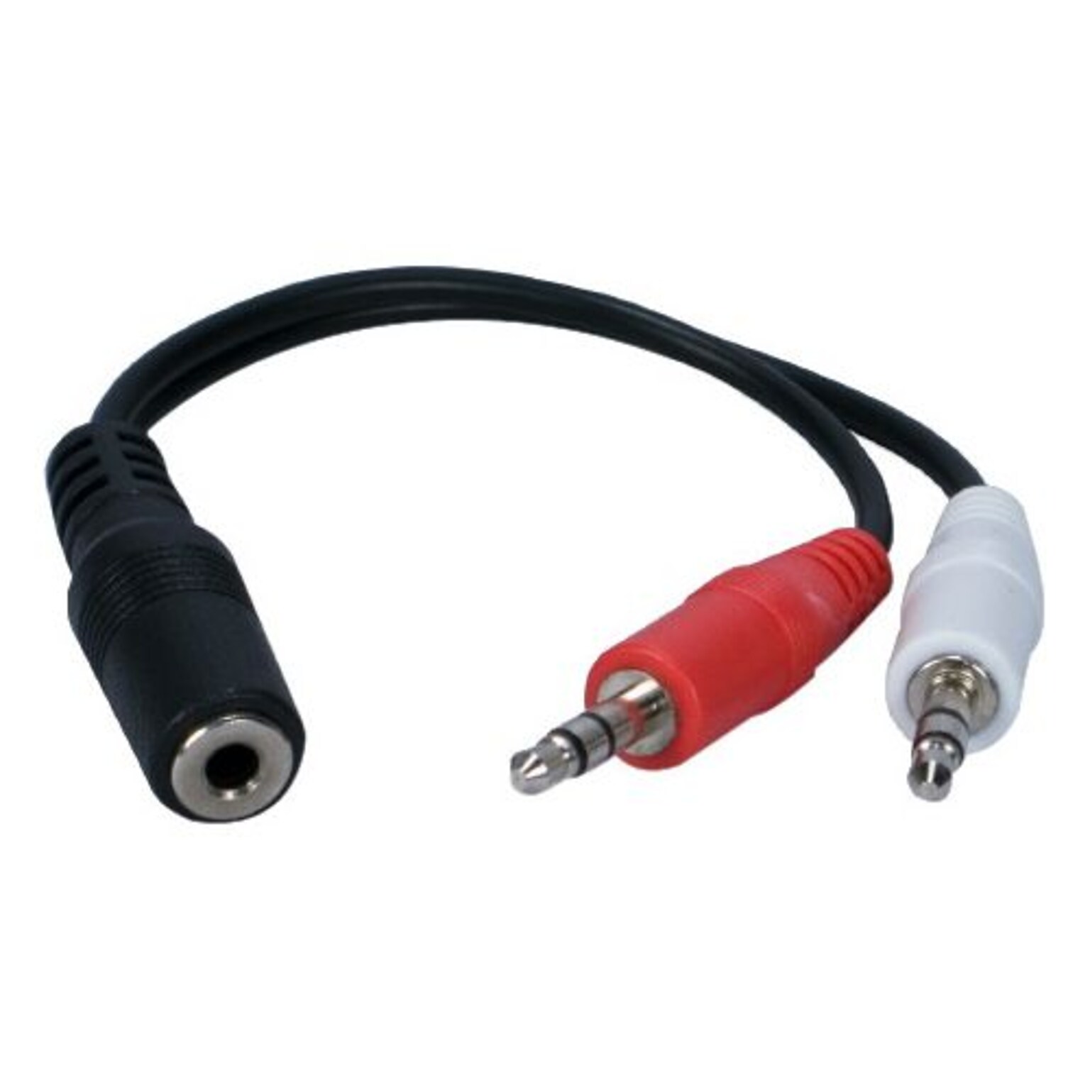 QVS® 6 3.5 mm Mini-Stereo Female/Male Speaker Adapter