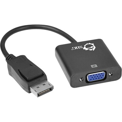 Siig® 9.65 DisplayPort/VGA Adapter Converter; Black