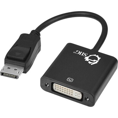 Siig® 9.65 DisplayPort/DVI Adapter Converter; Black
