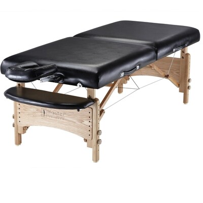 Master Massage® Gibraltar™ LX 32" Portable Massage Table Package, Black