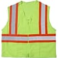 Mutual Industries High Visibility Sleeveless Safety Vest, ANSI Class R2, Lime, 2XL/3XL (16376-0-5)