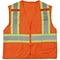 Mutual Industries High Visibility Sleeveless Safety Vest, ANSI Class R2, Orange, 2XL/3XL (16368-0-6)