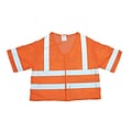 Mutual Industries MiViz ANSI Class 3 Mesh Safety Vest With Silver Reflective, Orange, 4XL