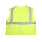 Mutual Industries High Visibility Sleeveless Safety Vest, ANSI Class R2, Lime, X-Large (80070-0-104)