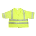 Mutual Industries High Visibility Short Sleeve Safety Vest, ANSI Class R3, Lime, X-Large (80061-0-104)