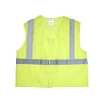 Mutual Industries High Visibility Sleeveless Safety Vest, ANSI Class R2, Lime, Medium (20025-0-102)