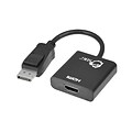 Siig 9.65 DisplayPort to HDMI Adapter Converter Cable, Black