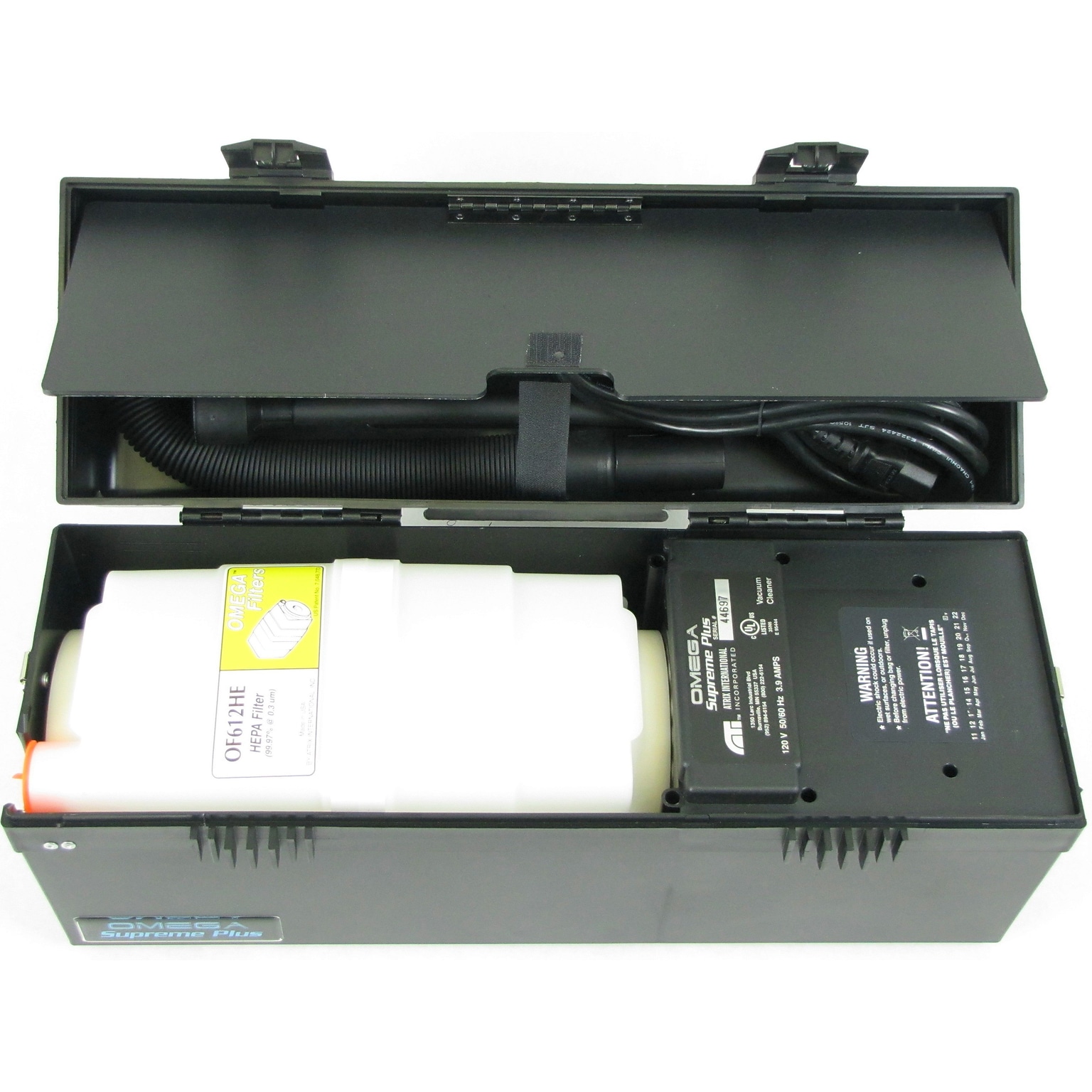 Atrix Omega Supreme Vacuum With HEPA Filter, Black (VACOMEGASCT)