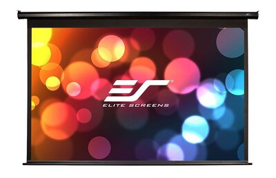 Elite Screens® Spectrum 110 MaxWhite Electric Projector Screen, 16:9, Black Casing