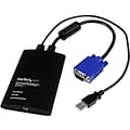 Startech NOTECONS02 KVM Console To Laptop USB 2.0 Portable Crash Cart Adapter; Black