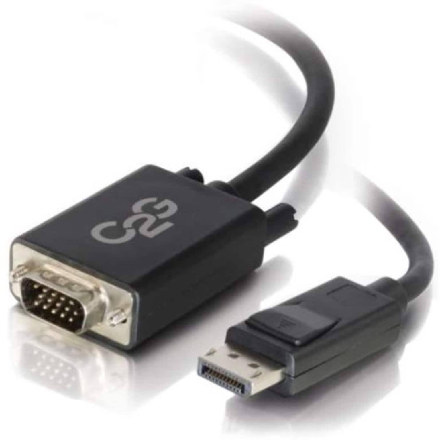 C2G® 3 DisplayPort Male/VGA Male Active Adapter Cable; Black