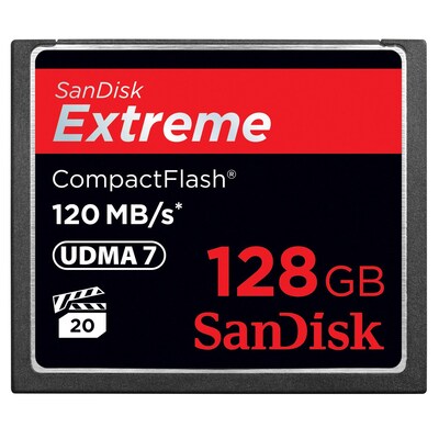 Sandisk® Extreme 128GB CompactFlash Memory Card