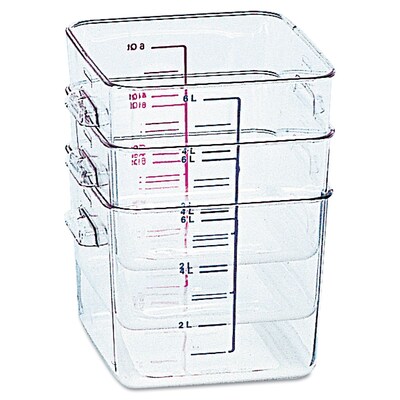 Rubbermaid® Square Space-Saving Container, 8 Quart