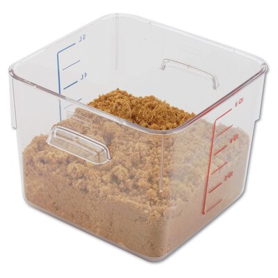Rubbermaid® Square Space-Saving Container, 6 Quart