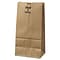 Duro 5 x 3-1/3 x 9-3/4 Extra Heavy Duty Kraft Paper Grocery Bags; 500/Pack