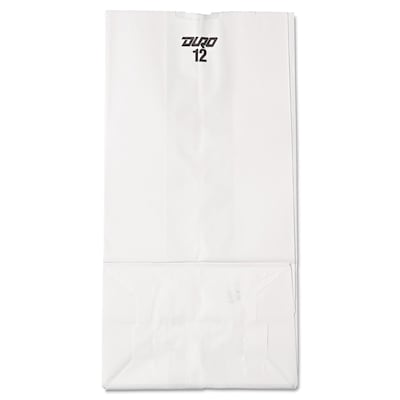 Paper General Grocery Bags; Paper, Size #12, 500 Count