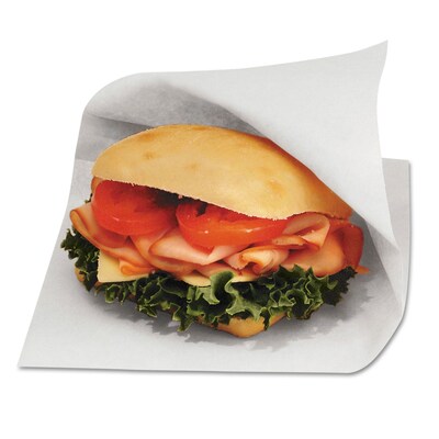 Wax-Coated Paper Bagcraft Papercon Open-Side Grease-Resistant Sandwich Bags, 8/Pack (BGC 300421)