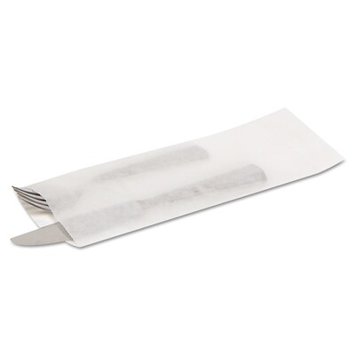 Bagcraft Papercon Silverware Bags 10 x 2.25, 2000/Ct