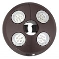 Swim Time™ 4 Light Rechargeable LED Umbrella Light, Bronze