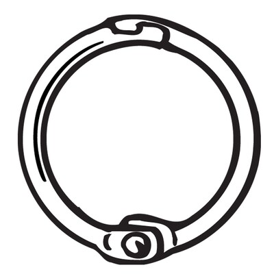 FFR Merchandising® 0.75 MSR Metal Snap Ring, 59/Pack