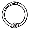 FFR Merchandising® 0.75 MSR Metal Snap Ring, 59/Pack