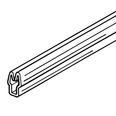 FFR Merchandising® RAZZ System® 18(L) Thin Poster Channel, Clear, 9/Pack