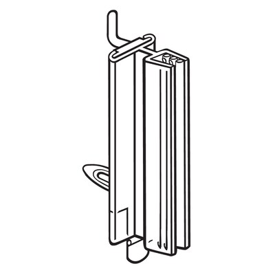 FFR Merchandising® Pegboard SuperGrip® 3" Sign Holder Holds Up to 0.1"T, Clear, 12/Pack