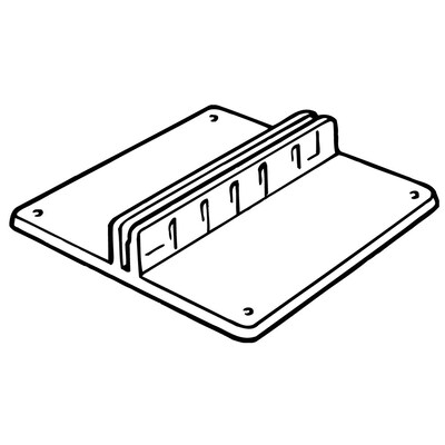 FFR Merchandising® 2 x 1.75 Table Top Card Holder, Clear, 71/Pack