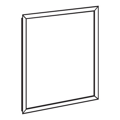 FFR Merchandising® 28 x 22 Front Load Sign Frame, Silver