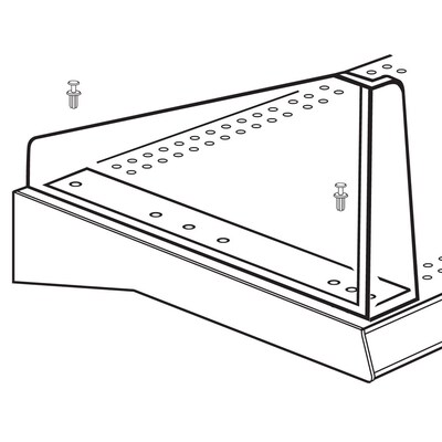 FFR Merchandising® Diagonal Left Divider System, 5H x 10L, Clear, 10/Pack