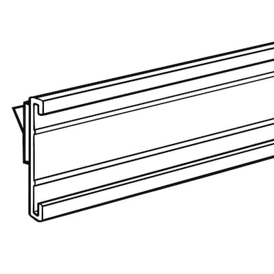 FFR Merchandising® 1 1/4 x 48 Shelf Molding CHC C-Channel, Clear, 5/Pack (4301780121)