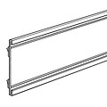 FFR Merchandising® 3 x 48 Shelf Molding CHC C-Channel, Clear, 3/Pack