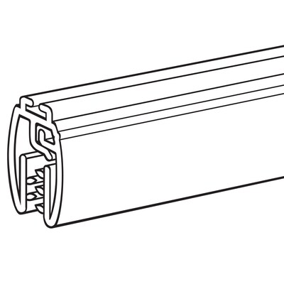FFR Merchandising® Mercury™ Designer Series 36(L) Banner Hanger With Track, White, 4/Pack