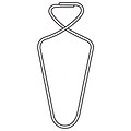 FFR Merchandising® Ceiling Hanger Without Cord, 77/Pack