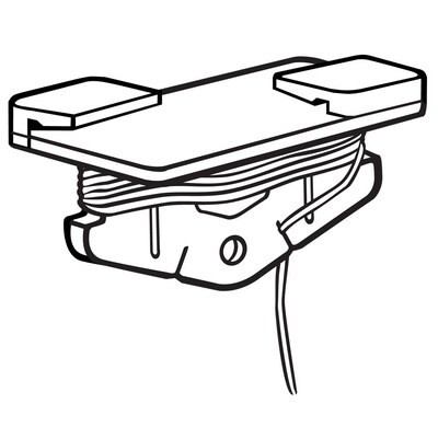 FFR Merchandising® Sure-Twist® 4 Single Cord Ceiling Clip, Clear, 27/Pack (6406351801)