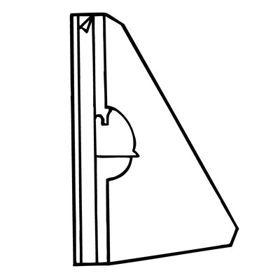 FFR Merchandising® 7 Single Self-Sticking Cardboard Easel, White, 20/Pack
