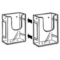 FFR Merchandising® Excelsior® Styrene Wall Mount Linking Literature Holder, Clear, 4/Pack