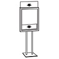 FFR Merchandising® Premier™ Posterframe Floor Stand, Chrome