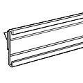 FFR Merchandising® 1 1/4 x 48 Shelf Molding CHC C-Channel With Adhesive Tape, Clear, 3/Pack