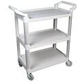 FFR Merchandising® 38 Three Shelf Economy Cart, Gray