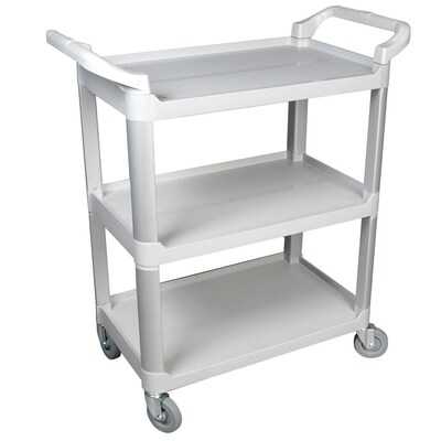 FFR Merchandising® 37 Three Shelf Economy Cart, Gray