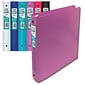 Better Office Products 1" 3 Ring Binder, Assorted Colors, 24/Pack (11181-A)