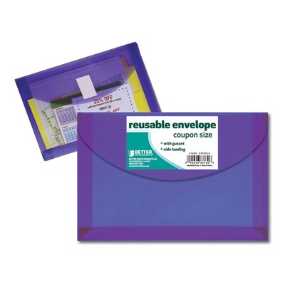 Better Office Products Reusable Envelope, Coupon Size (33730-V)